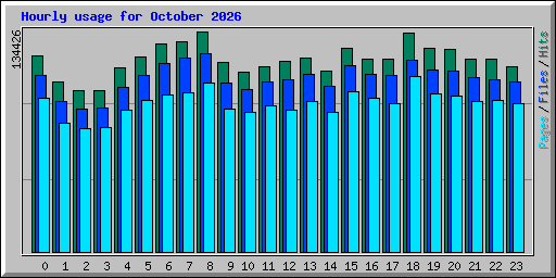 Hourly usage for October 2026