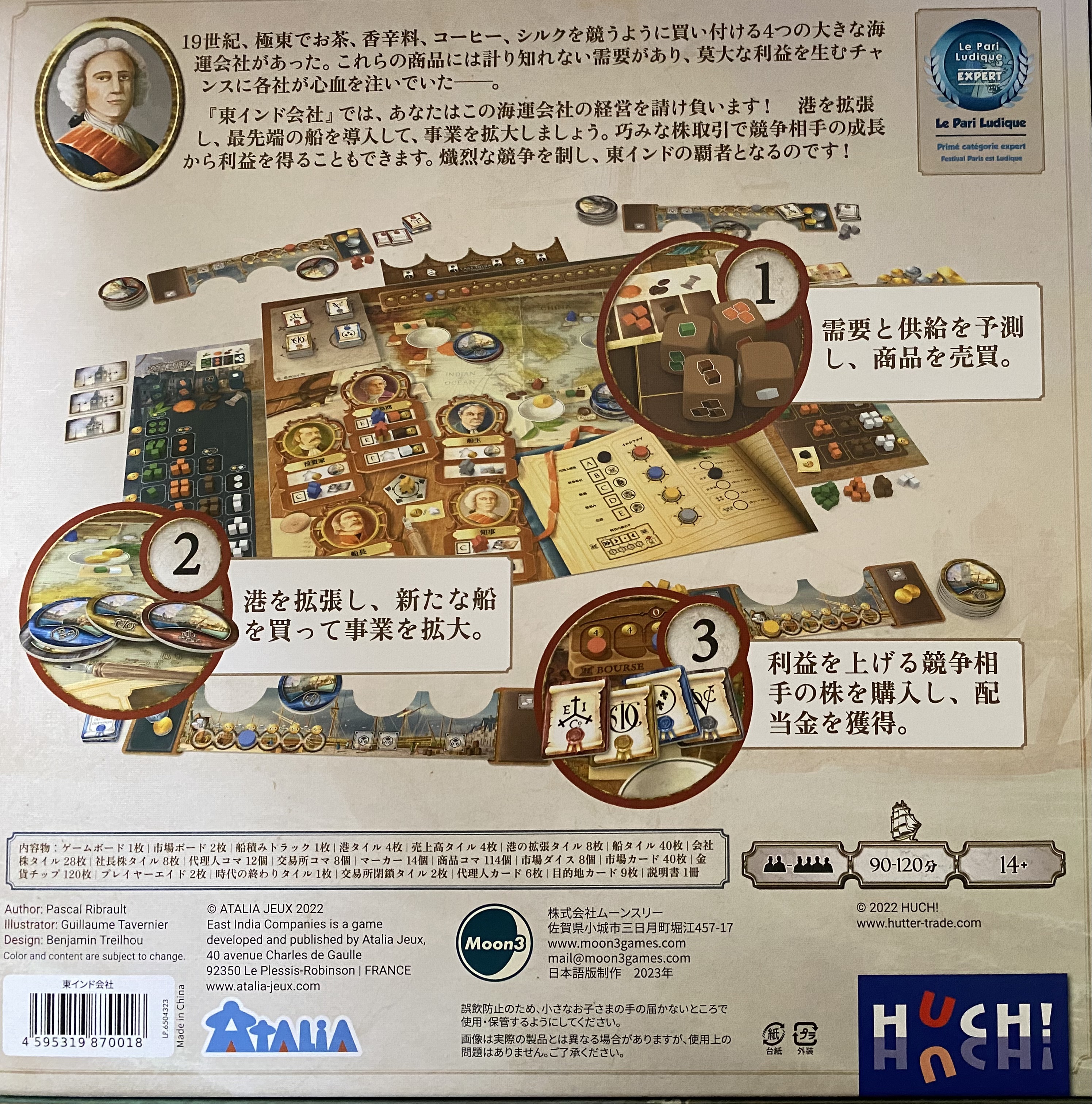 東インド会社ボックス裏