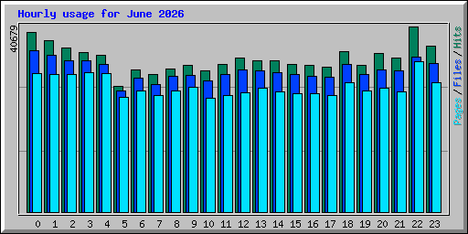 Hourly usage for June 2026